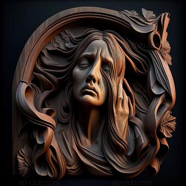 3D мадэль RELIEFCARVED WOODEN (STL)